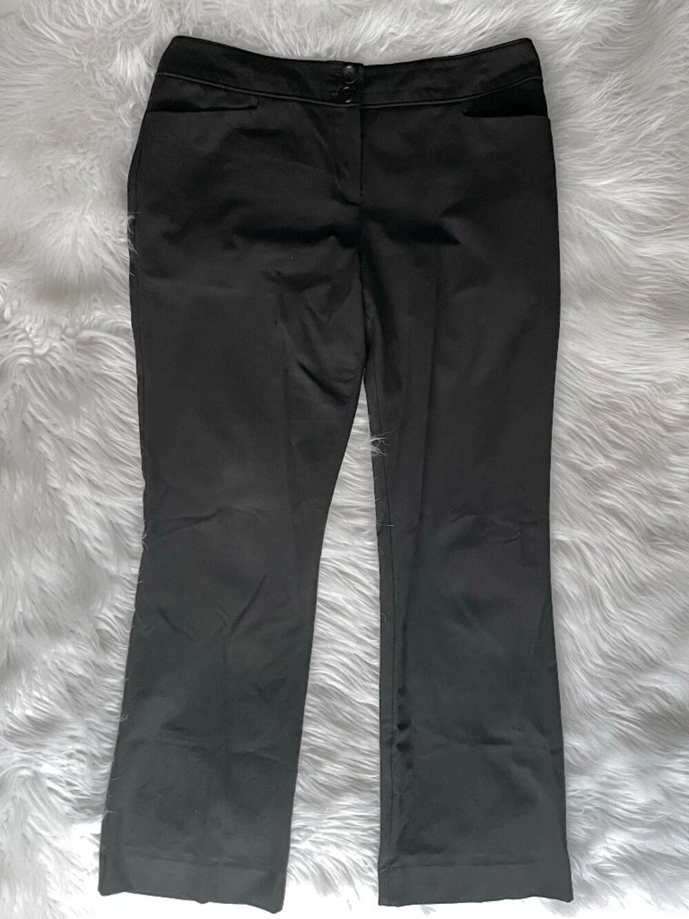 vintage Y2K The Limited Cassidy fit black trousers low rise wide pants Size 6S